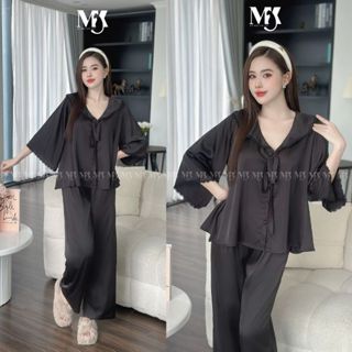  Đồ Ngủ Nữ Tay Loe Quan Dai Bigsize LUALALA Đồ Ngủ Sexy Lụa Latin Cao Cấp Mềm Mại Xinh Xắn < 70KG 