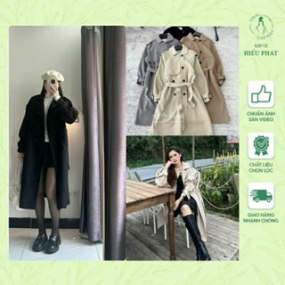 Áo khoác măng tô dạ ép dáng dài 4 màu 3 size SML