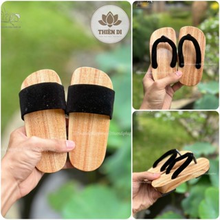  Guốc mộc cho bé gái dép guốc gỗ cho bé gái bé trai gỗ xoan đào bền bỉ chống thấm nước Thiên Di 