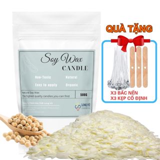  Sáp Đậu Nành Làm Nến Nguyên Liệu Làm Nến Thơm Sáp Đậu Nành Làm Nến Thơm Soy Wax - 1kg 