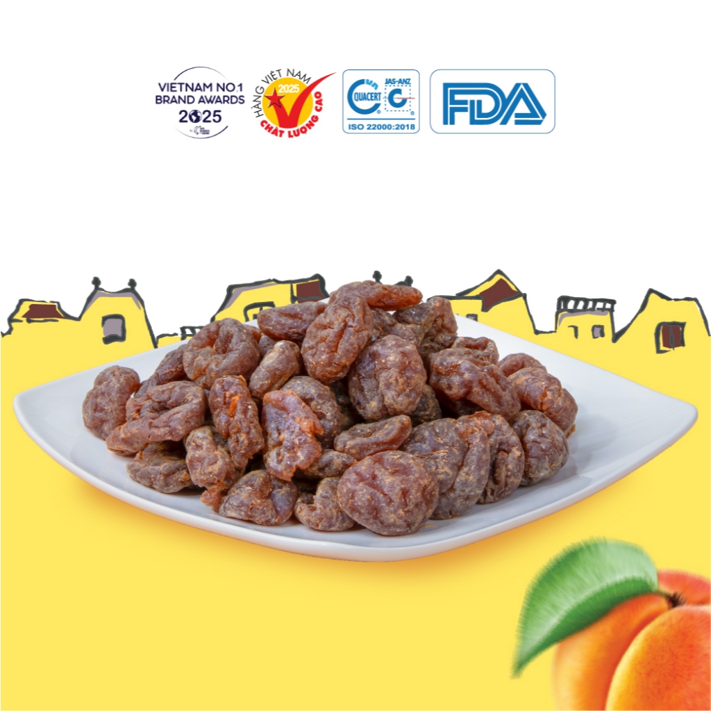 Mơ Hồng Lam 4 – Ô Mai Mơ Tách Hạt Vị Cam Thảo Dịu Nhẹ, Mềm Thơm Dễ Ăn