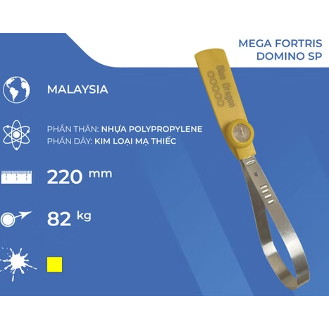 [SET 100 CÁI] Dụng cụ niêm phong bằng kim loại  DOMINO SP - MEGA FORTRIS