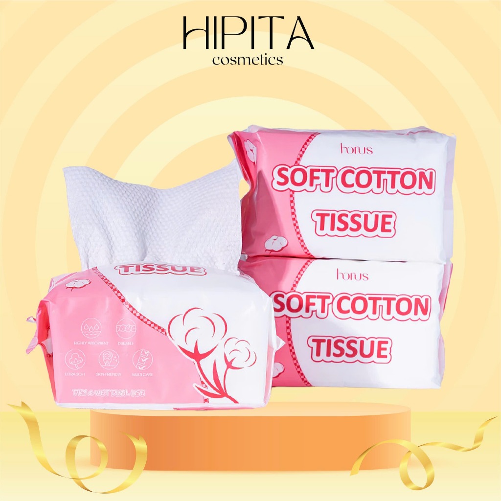 Khăn khô đa năng Horus Soft Cotton Tissue 80miếng/gói