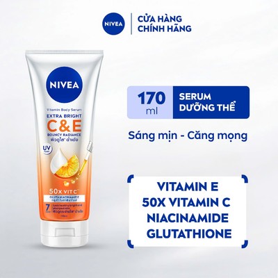Sữa Dưỡng Thể NIVEA Vitamin C&E Sáng Mượt Da Sau 7 Ngày 170ml / Kem Body - 99189