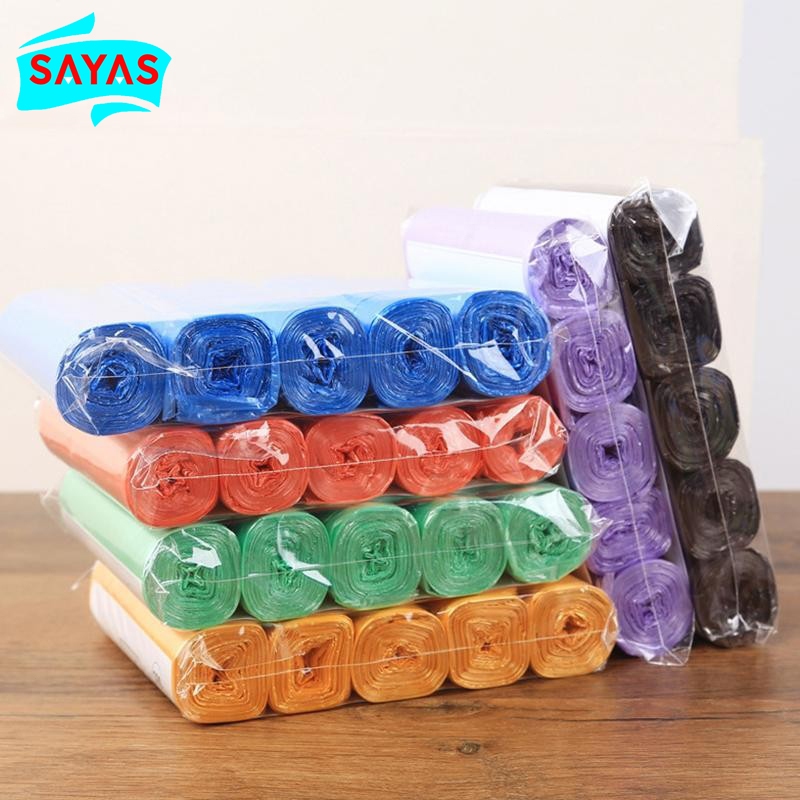 5 Cuộn 1 Gói 100 Chiếc Hộ Gia Đình Dùng Một Lần Túi Đựng Rác Nhà Bếp Túi Đựng Rác Vệ Sinh Túi Rác Túi Nhựa Mới