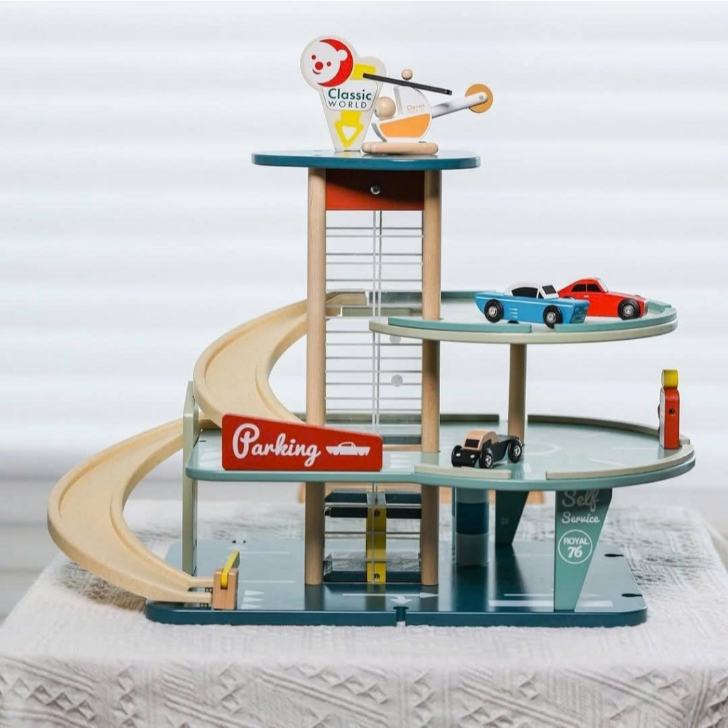 Đồ Chơi Gỗ Gara Ô Tô Cho Bé - Vintage Garage Classic World