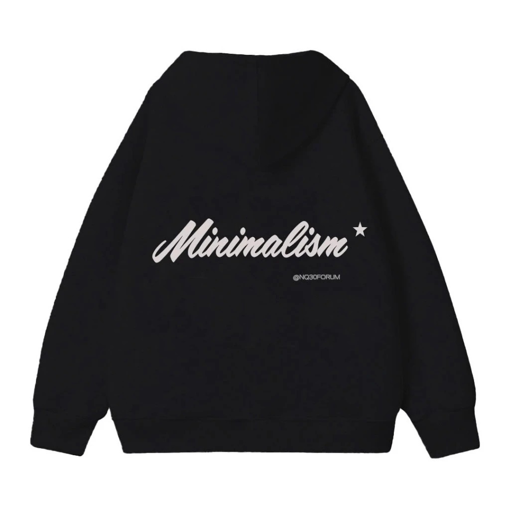 Áo Khoác Nỉ , ÁO Khoác Hoodie Zip Form Boxy Thêu NQ30 MINIMALISM Form Rộng Nam Nữ Unisex 2025 | BigBuy360 - bigbuy360.vn
