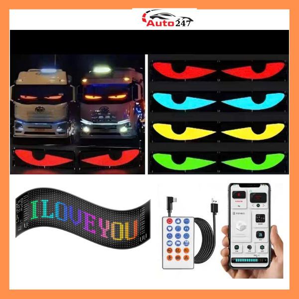 Led dẻo ô tô chạy chữ hoặc hình động