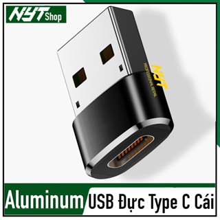 Đầu Chuyển USB Sang Type C Cái Loại Hợp Kim Xịn Chuẩn 2.0 3.0 480Mpbs 5Gbps