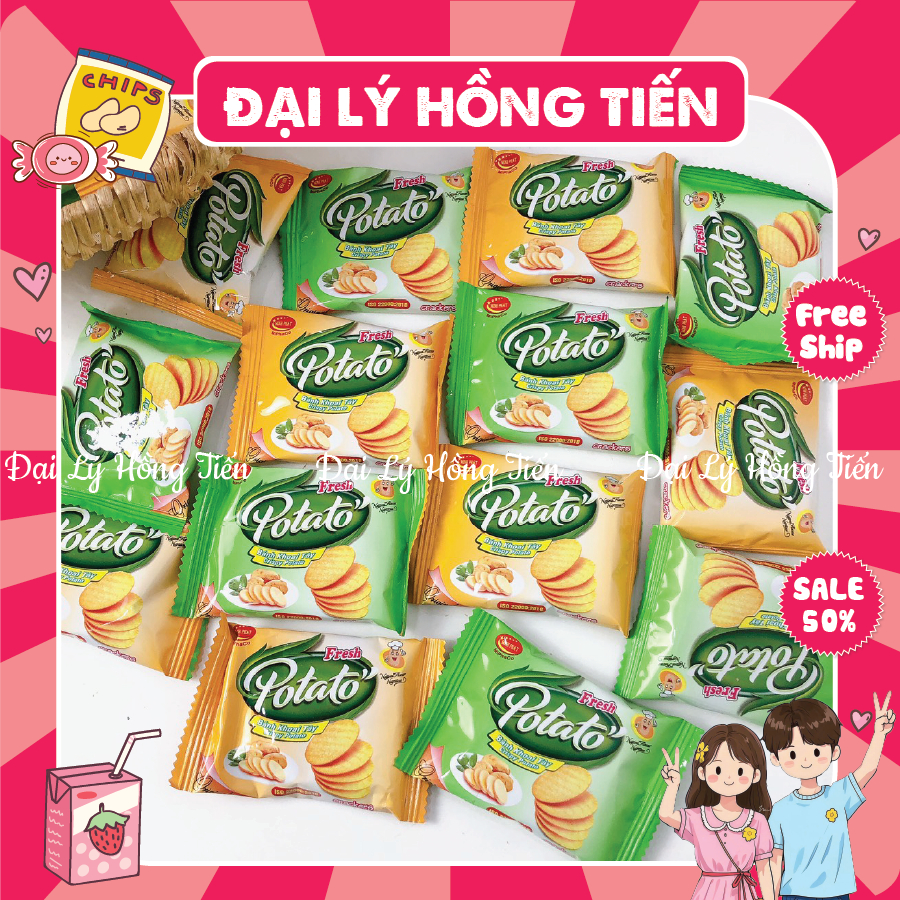 Bánh Khoai Tây Potato Minh Phát, Bánh Potato, Bánh Quy, đồ ăn vặt, Đại Lý Hồng Tiến
