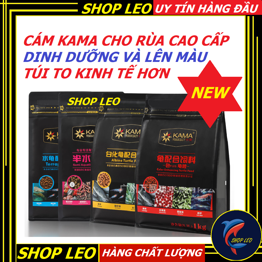 Cám kama cho rùa nước và rùa cạn (Gói To)- thức ăn giàu dinh dưỡng cho rùa cảnh- thức ăn kama cao cấ