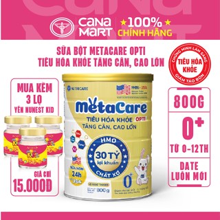Sữa bột Nutricare MetaCare Opti 0+ tiêu hóa khỏe, tăng cân, cao lớn