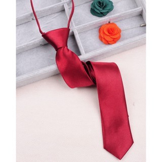 Cavat Thắt Sẵn Bản Nhỏ 5cm Khoá Kéo Chiều Dài 48cm