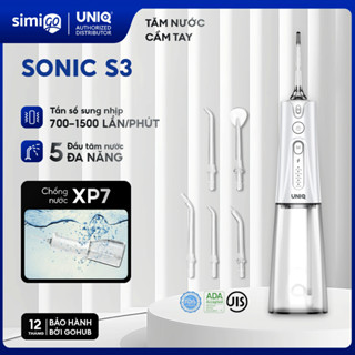 Tăm nước UNIQ Sonic S3 máy tăm nước mini vệ sinh răng miệng tam nuoc du lịch cầm tay nhỏ gọn chống thấm nước