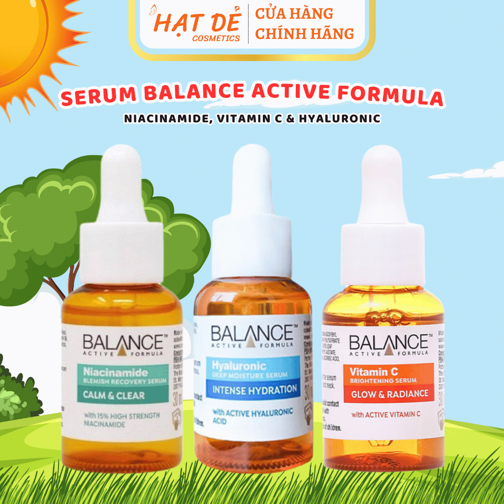 Serum Balance Active Formula – Niacinamide, Vitamin C & Hyaluronic