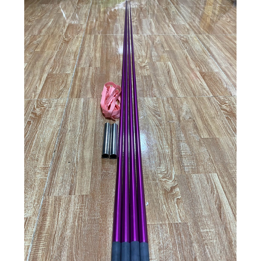 Combo 4 nan tím víp gốc dày ( tím Víp xịn ) + tặng kèm ống nối & dây chặn pass