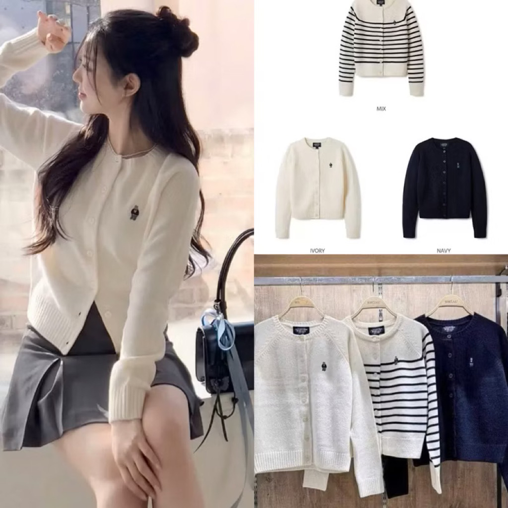 Len whoau cardigan dài tay