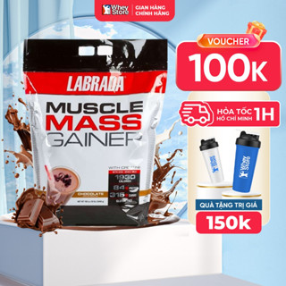 Sữa Tăng Cân Tăng Cơ Labrada Muscle Mass Gainer 12lbs (5.4kg) Chính Hãng