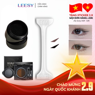 Khuôn kẻ mắt in eyeliner Qiyuduola, Con dấu in kẻ mắt eyeliner 2 đầu kèm mực in sắc nét lâu trôi