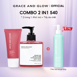   Mua 2 Tặng 1  Combo Sữa tắm và Lăn khử mùi Grace and Glow Thơm ngát toàn thân ngăn tiết mồ hôi cho mọi loại da 