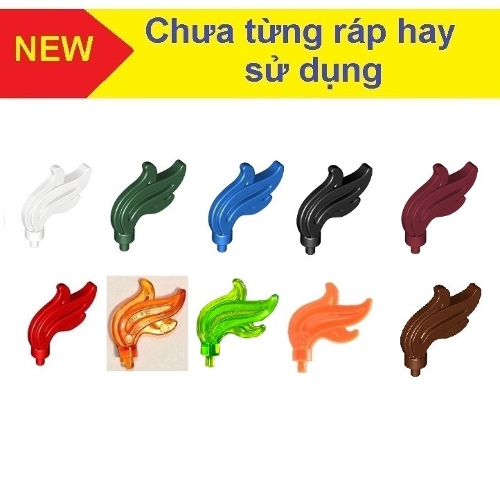 Đồ chơi xếp hình Phụ kiện Plume Feather Triple Compact / Flame / Water