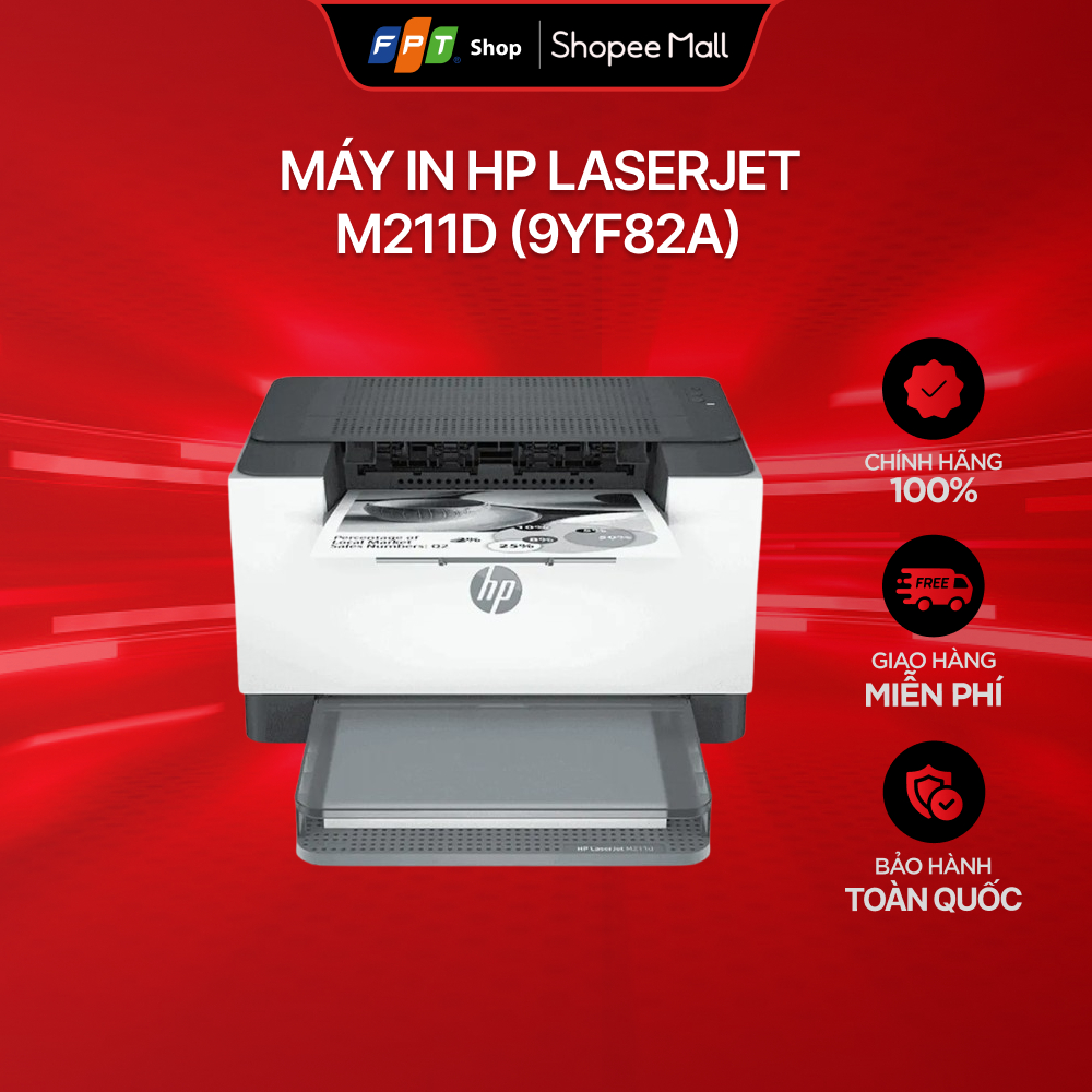 Máy in HP LaserJet M211d (9YF82A) - Bảo hành 12 tháng