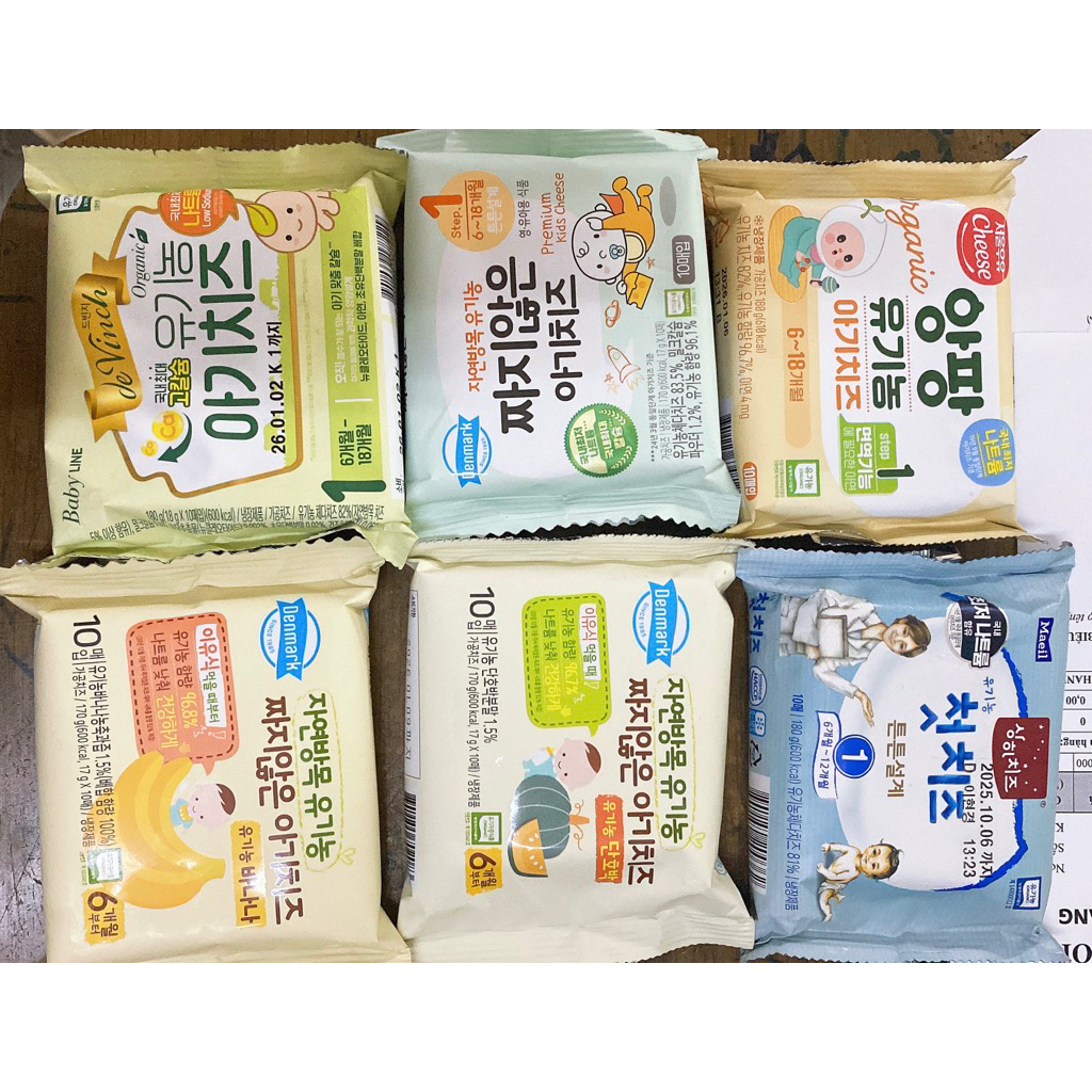 [HSD 8/26 ]Phô mai tách muối hữu cơ Hàn Quốc cho bé 6m+ kèm túi đá khô