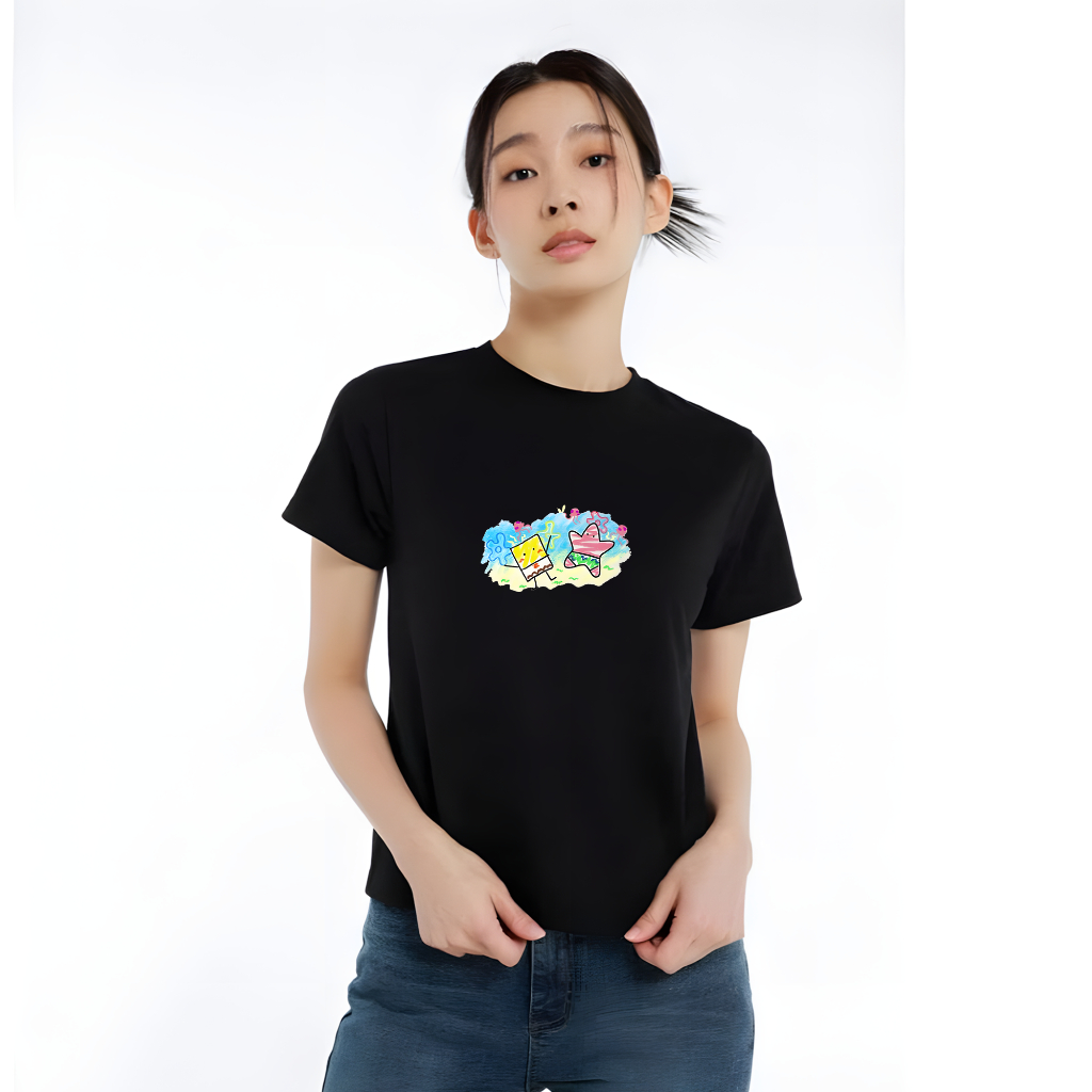 Áo Thun Nữ Baby Tee Trơn – Cổ Tròn – Cotton 100% – Form Dáng Chuẩn – BB10