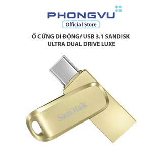 Ổ cứng di động/ USB 3.1 Sandisk Ultra Dual Drive Luxe - Bảo hành 60 tháng