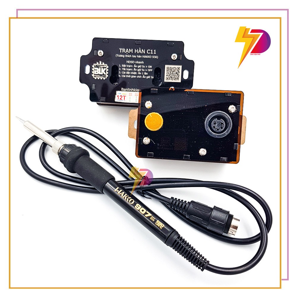 Trạm Hàn C11 cài đặt thời gian chờ , bảo vệ quá nhiệt tay hàn, bảo vệ mạch khi không có tay hàn sử d