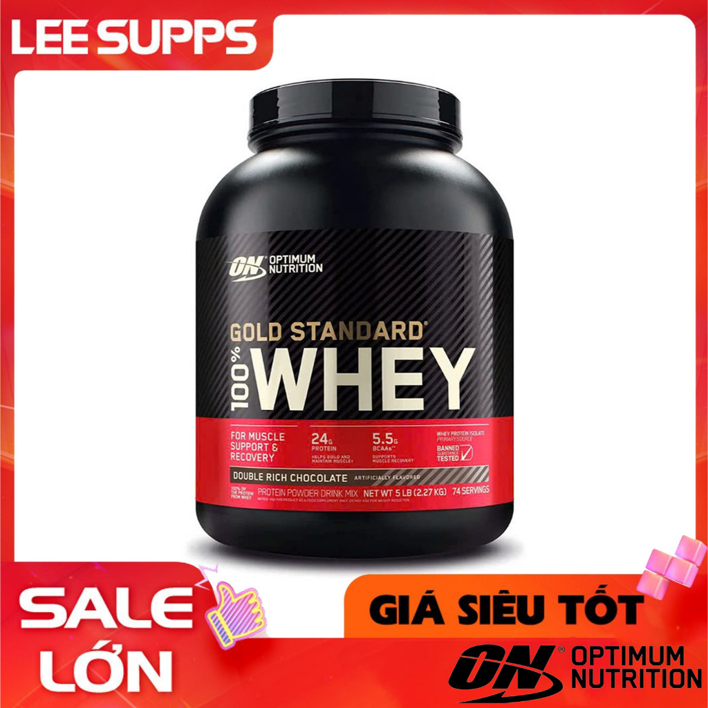 Optimum Nutrition Gold Standard Whey 100% 5lbs – Whey Protein Tăng Cơ Hương Cookie Cream