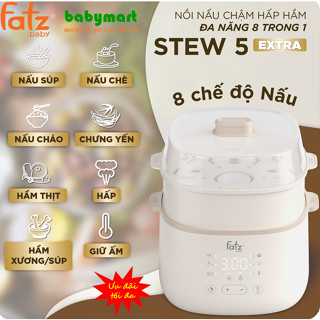 Nồi nấu chậm hấp hầm đa năng 8 trong 1 chính hãng Fatz baby Stew 5 Extra FB9115TL