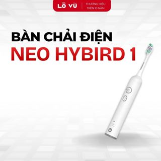 Bàn chải điện cao cấp NEO HYBRID 1 velasboost, Vừa xoay + Rung, Lông bàn chải mềm, Pin tới 30 ngày - Lỗ Vũ 1, levu01