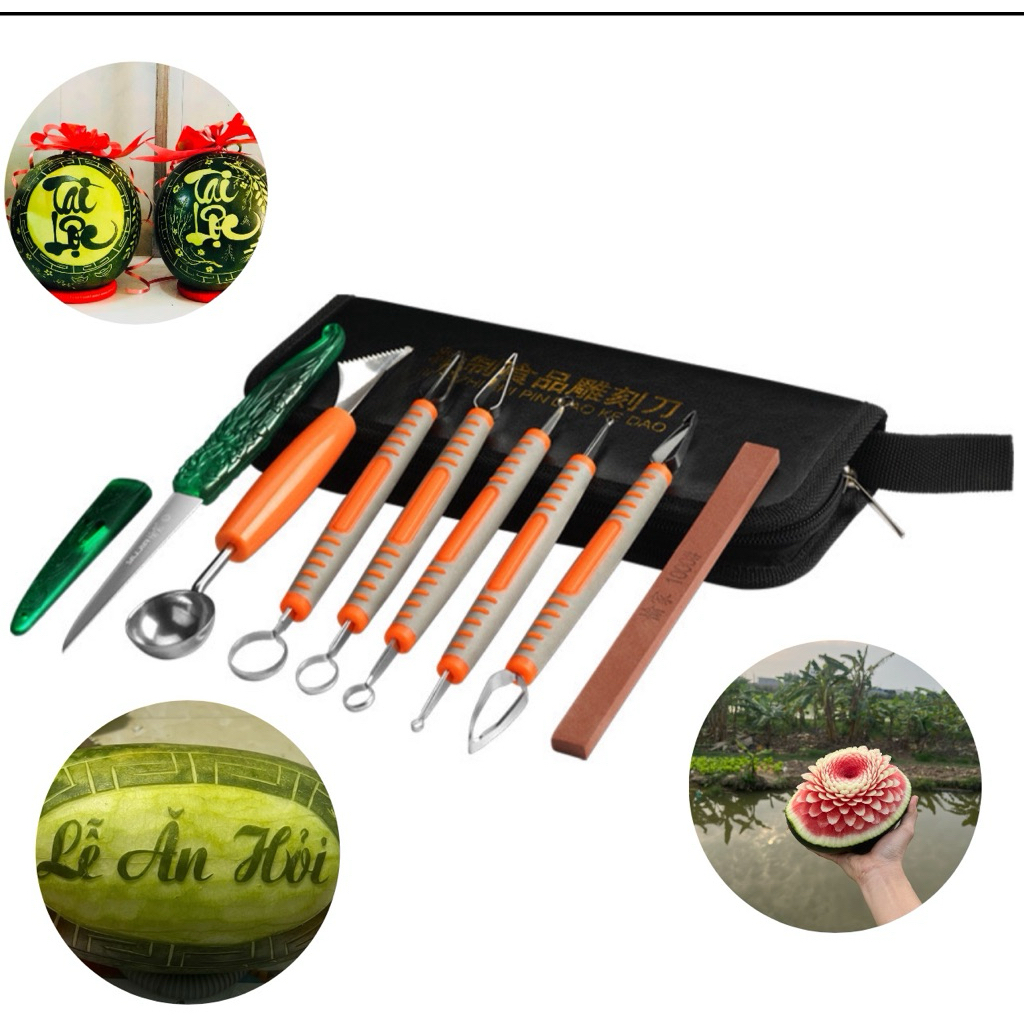 Bộ khắc tỉa củ quả 8 món
