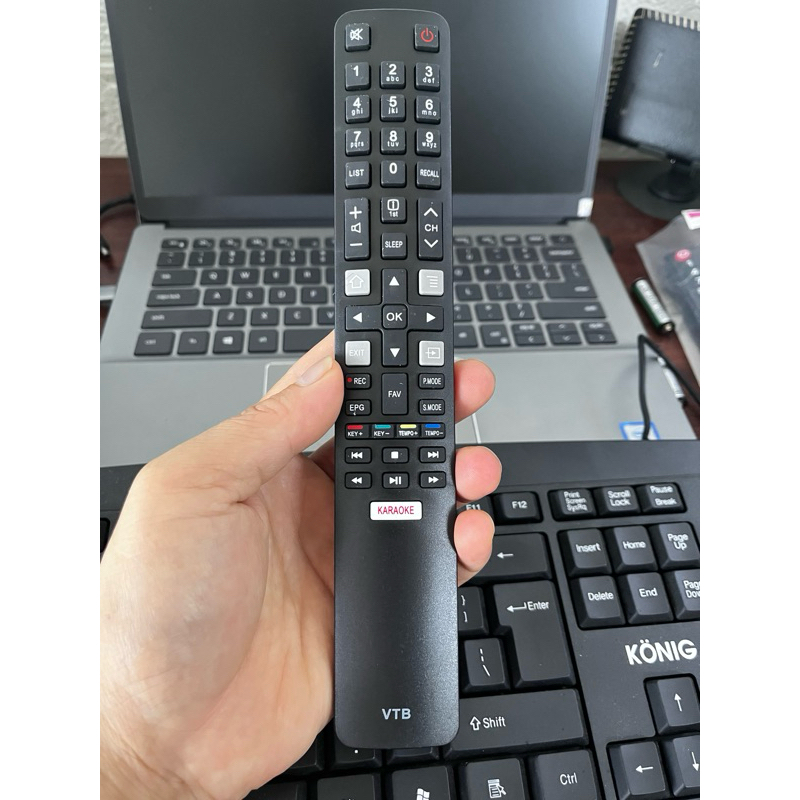 Điều khiển tivi lcd VTB( không dùng cho TV smart VTB) tặng kèm pin