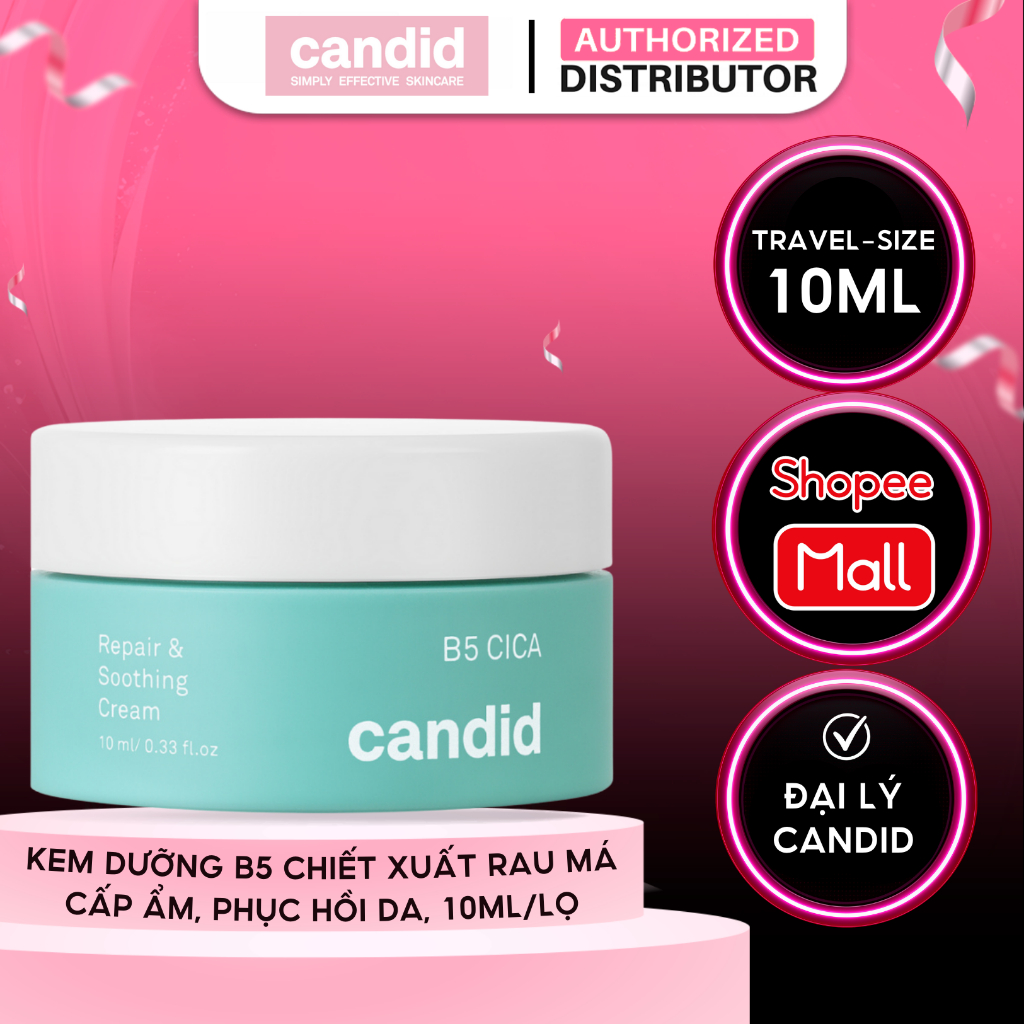 [MINISIZE] Kem B5 Dưỡng Cấp Ẩm, Tăng Cường Hàng Rào Bảo Vệ Da Candid B5 Cica (10ml)