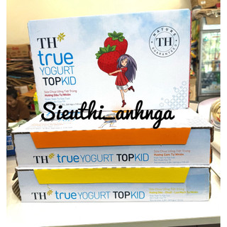  Thùng 48 hộp sữa chua uống tiệt trùng TH true YOGURT TOPKID hương dâu-chuối- Cam 110ml 