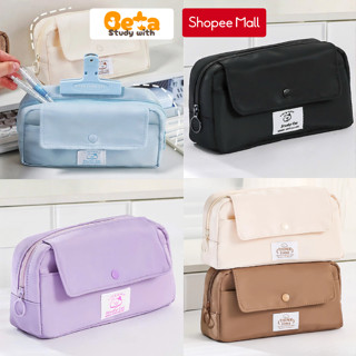  Hộp bút Bóp viết Túi Đựng Bút Mèo Study Cat Nhiều Ngăn Sức Chứa Lớn Phong Cách Học Sinh Hàn Quốc 