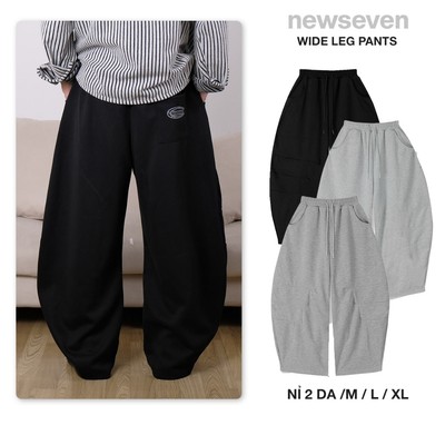 Quần nỉ ống cong form rộng Newseven  NQD.421