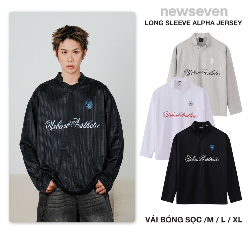 Áo thun dài tay nam nữ NEWSEVEN Long Sleeve Alpha Jersey ADT.424