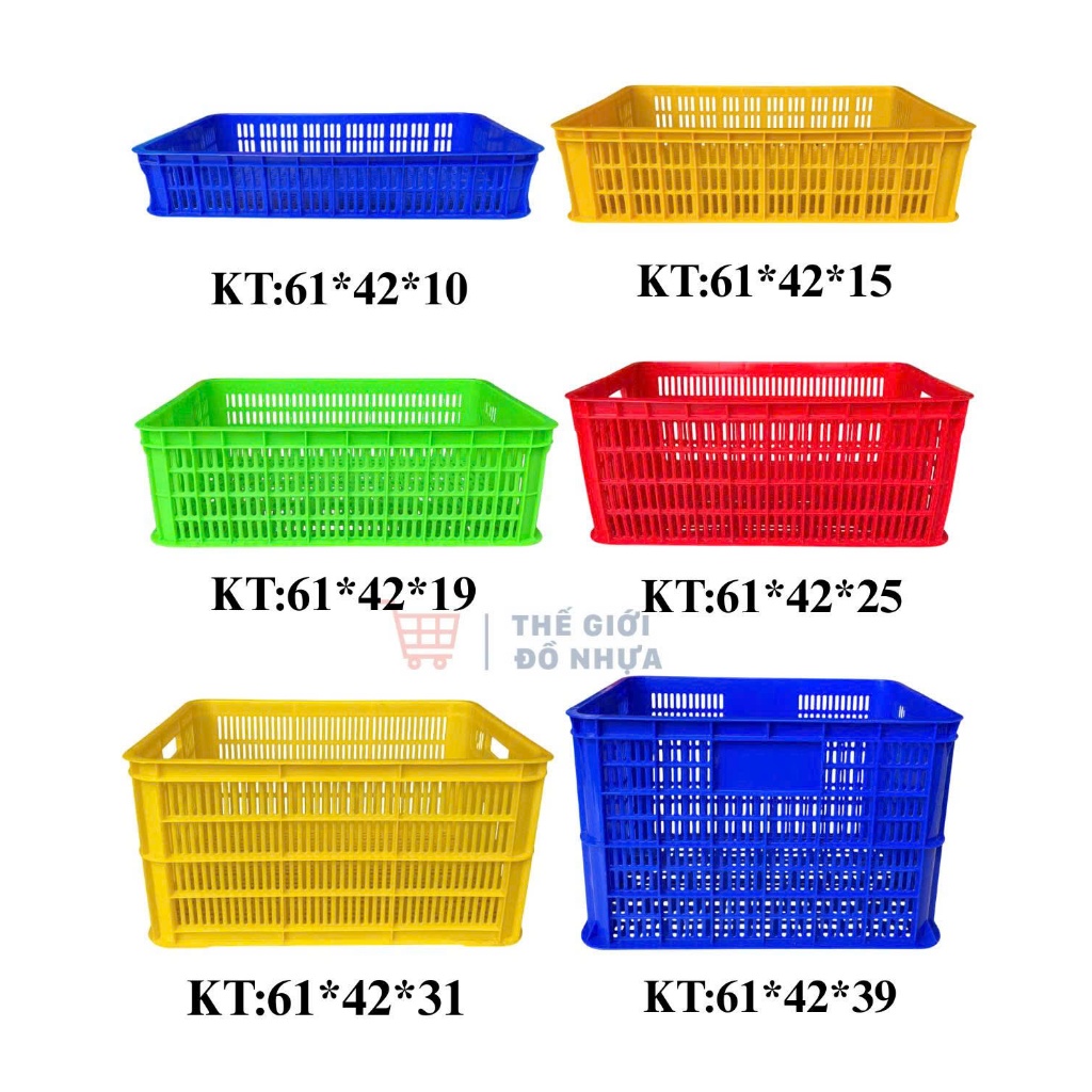 Thùng nhựa sóng hở, sọt nhựa hở đựng Hải sản, đồ khô
