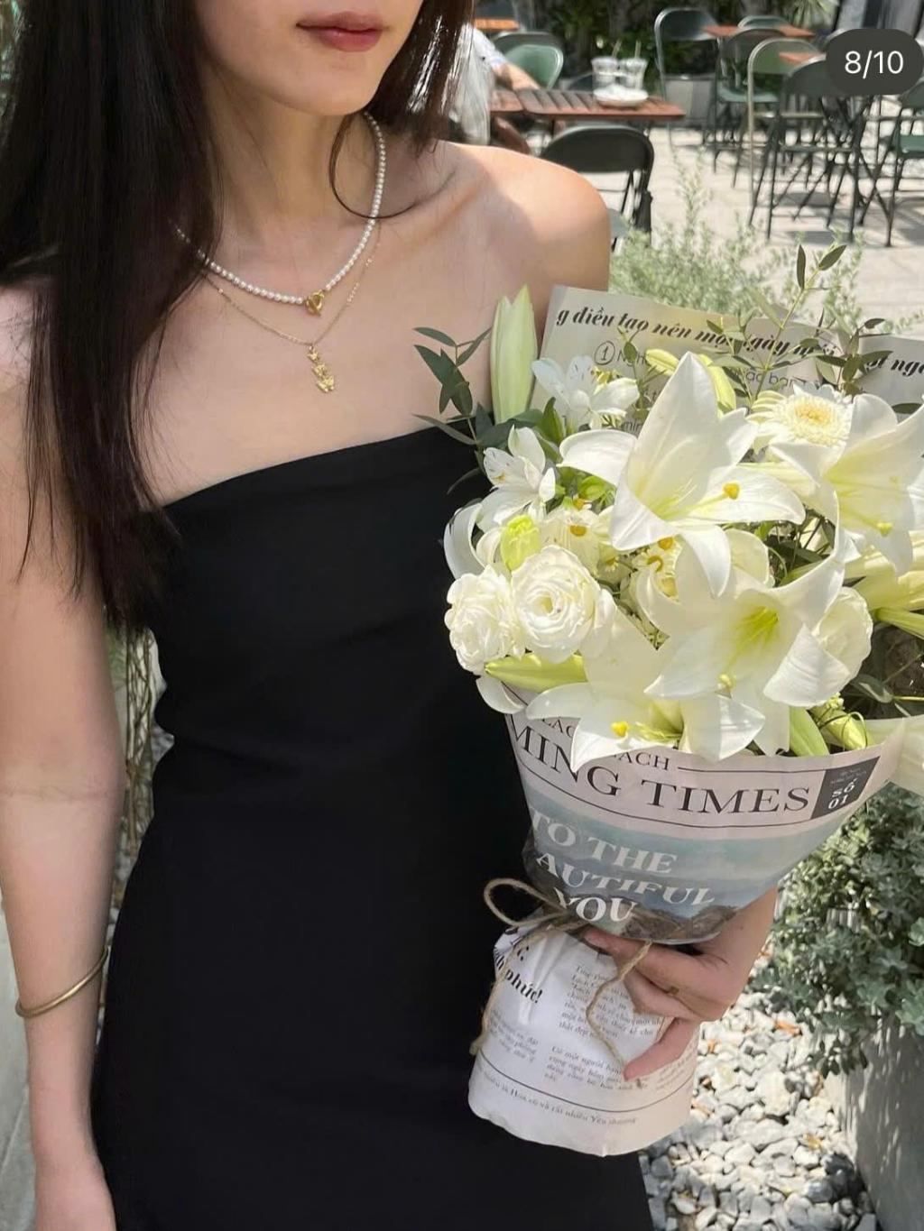 Đầm Cúp Ngực Dáng Dài Form A Màu Đen