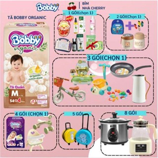 Tã Bỉm quần cao cấp BOBBY ORGANIC  Size M/L/XL/XXL Siêu Mỏng, Cotton Hữu Cơ, Siêu Mỏng Nhẹ cho bé