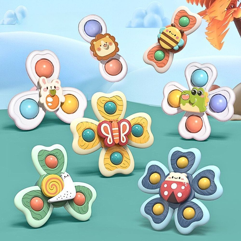 Combo 3 Con Quay Hình Côn Trùng Vui Nhộn, Đồ Chơi Con Quay Cho Bé Năng Động Ham Học Hỏi 89022 SHOP C