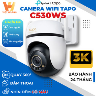 [2025] Camera WiFi TP-Link Tapo C530WS - C520WS - C510W, Xoay 360 - Camera Ngoài Trời Chính Hãng