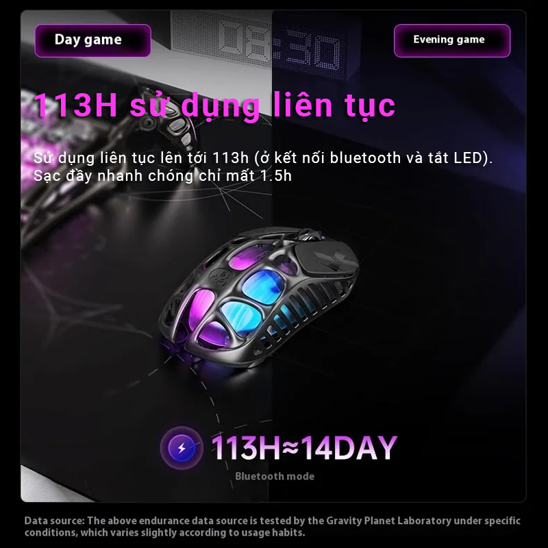 Chuột Gravastar X Pro 8K - PAW3950 32,000 DPI - Return Rate 8k - 3 Mode kết nối - Siêu nhẹ chỉ 49gr | BigBuy360 - bigbuy360.vn