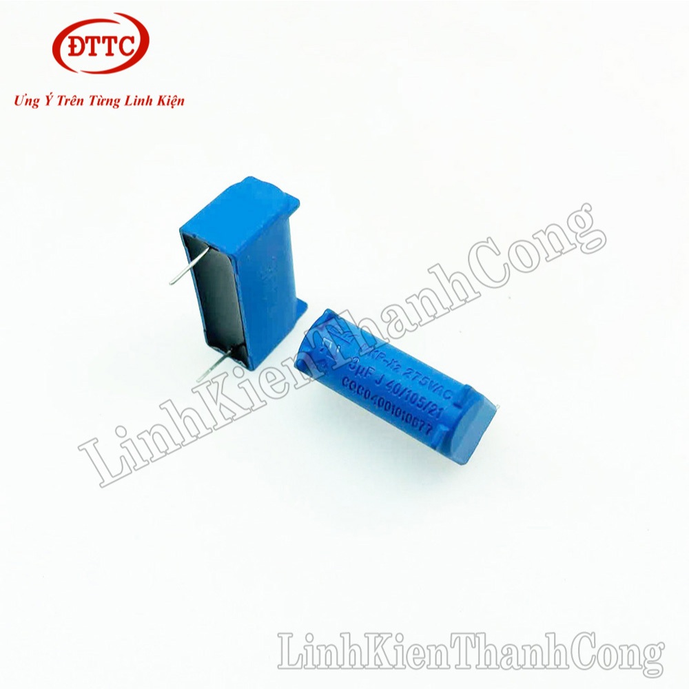 Bộ 3 Chiếc Tụ Bếp Từ Xanh 3uF 275VAC 400VDC Đứng