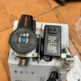  máy bơm tăng áp siêu êm 24v delfino 150w. sử dụng lắp tổng cho 1-2p tắm chống giật bảo vệ người dùng tối đa 