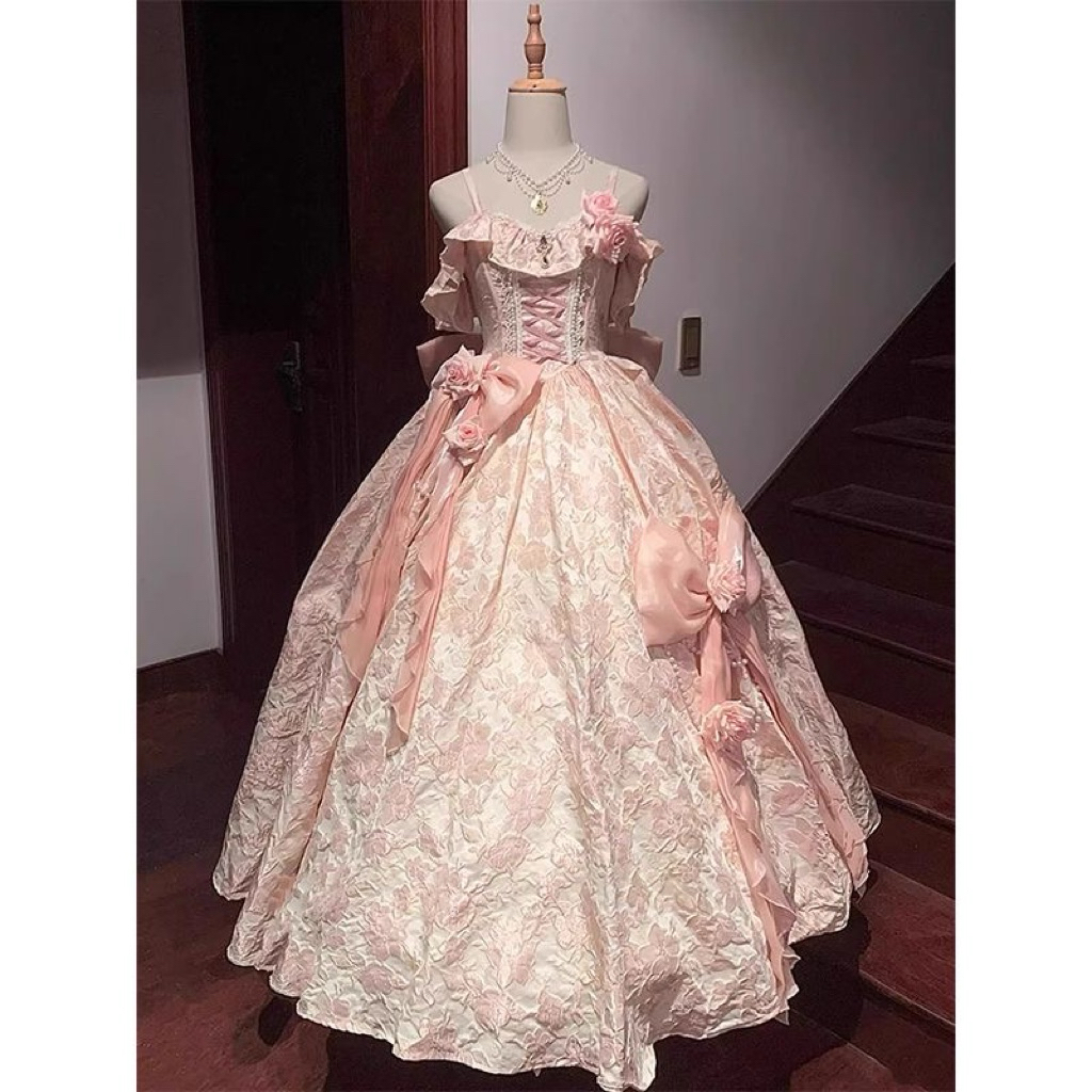 Váy lolita hồng công chúa bồng bềnh ( sẵn )