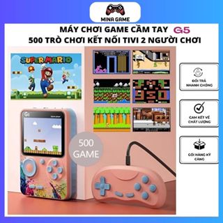 Máy Chơi Game Cầm Tay 500 Trò Chơi G5 - 2 Người Sử Dụng Kết Nối Tivi Âm Thanh Hình Ảnh Rõ Nét